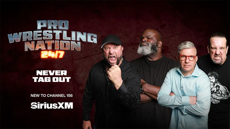 Pro Wrestling Nation 24/7: Never Tag Out. New to channel 156 on SiriusXM